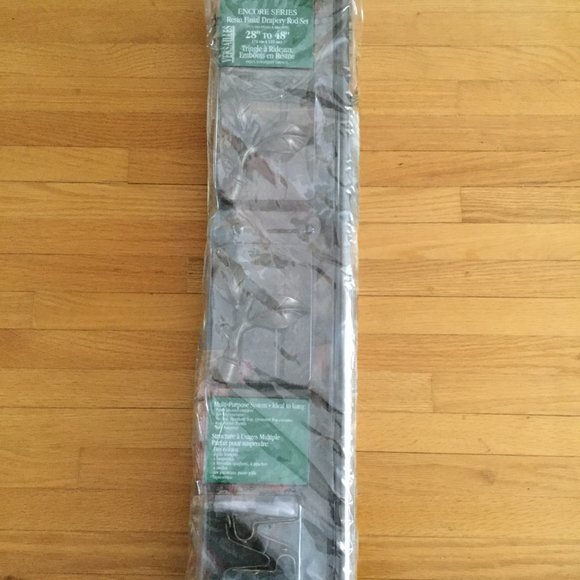 Resin Finial Drapery Rod Set Versailles Encore Series - Picture 3 of 5